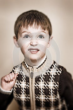 Boy with sweater