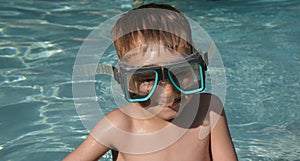 Boy in Swim Goggles