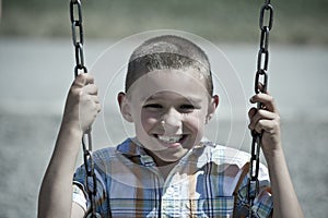 Boy on Swing