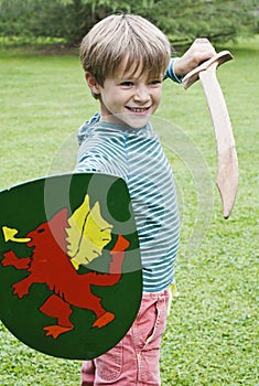 Boy sword shield