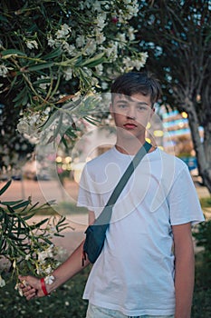 Boy teen in Alanya city portrait