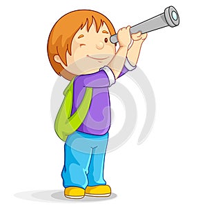 Boy with Telescope