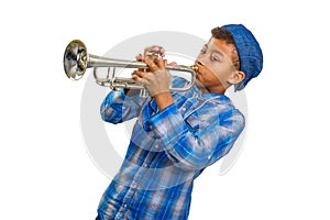 Boy trumpeter.