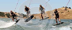 Boy Wakeboarding