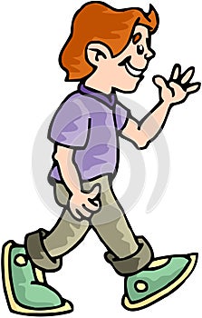 Boy Walking
