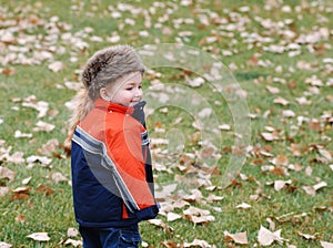 Boy in warm clothing