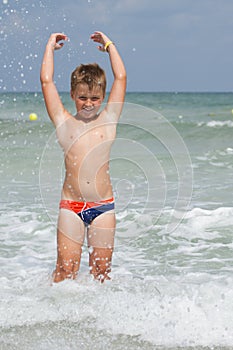 Boy in water