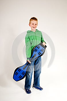 Boy with waveboard