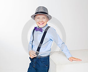 Boy wearing a hat