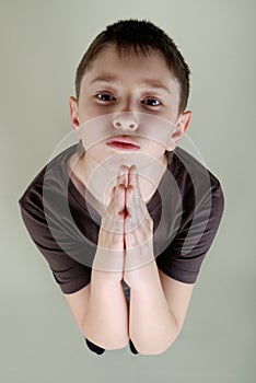 Boy who prays photo