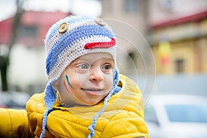 Boy winter portrait