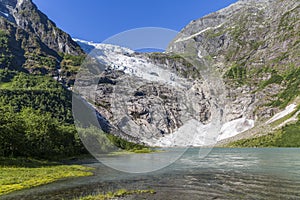 Boyabreen Glacier in Jostedalsbreen National Park