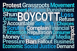 Boycott Word Cloud photo