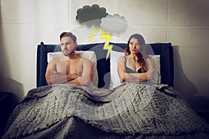 Boyfriend and girlfriend have couple problem and are not happy