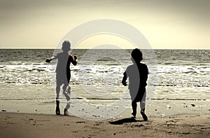 Boys on beach