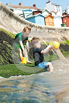 Boys on beach