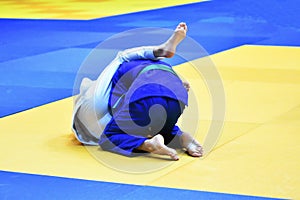 Boys compete in Judo