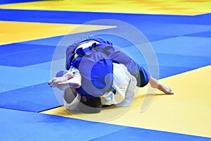Boys compete in Judo