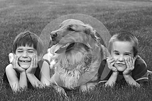 Boys and the Dog