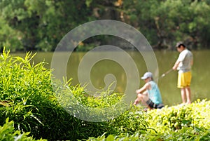 Boys fishing