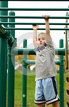 Boys on Monkey Bars