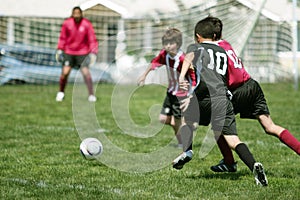 Boys Playing Soccer