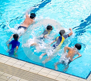 Boys in the Swimming Pool