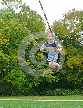 Boys on Swing