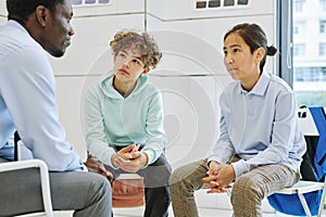 Boys in Therapy Session photo