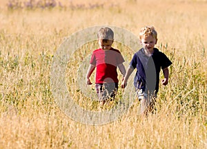 Boys walking