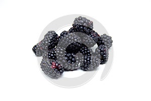 Boysenberry isolated on a white background.