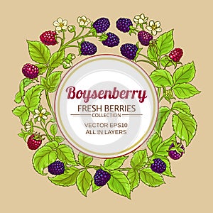 Boysenberry vector frame
