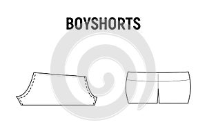 Boyshorts panties for woman