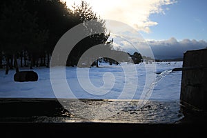 Bozcaarmut lake in Bilecik Turkey.