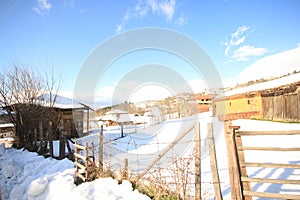 Bozcaarmut lake in Bilecik Turkey.