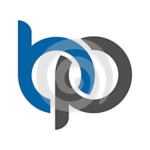 bp letter link logo template