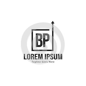 BP Letter Logo Design. Creative Modern BP Letters Icon Illustration