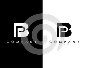 BP, PB letter abstract company Logo Design vector