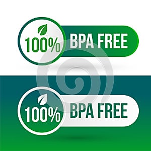 Bpa free logo badge icon labels