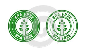 BPA FREE logo template illustration