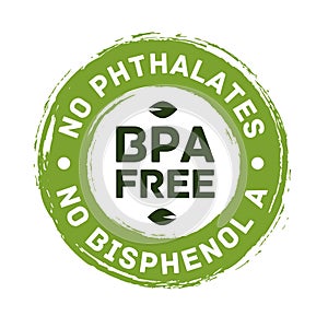 BPA free vector certificate label