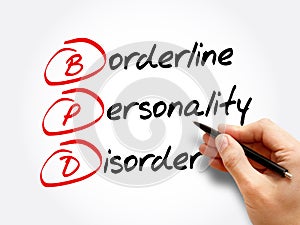 BPD - Borderline Personality Disorder, acronym