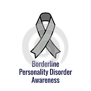 BPD - Borderline Personality Disorder icon showing mental illness design