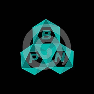 BPN creative minimalist letter logo. BPN unique vector initials alphabet letter logo design