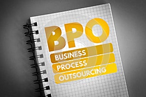 BPO - Business Process Outsourcing acronym