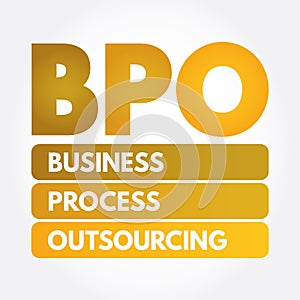 BPO - Business Process Outsourcing acronym