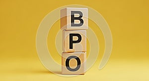 Bpo business process outsourcing wooden blocks service management strategy efficiency optimization solutions technology innovation