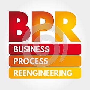 BPR - Business Process Reengineering acronym