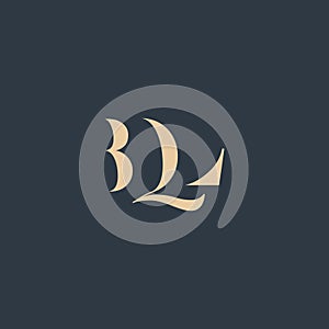 BQL abstract letter logo