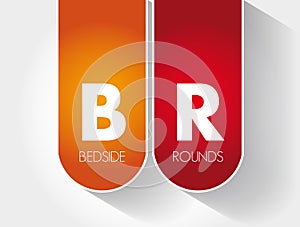 BR - Bedside Rounds acronym, concept background